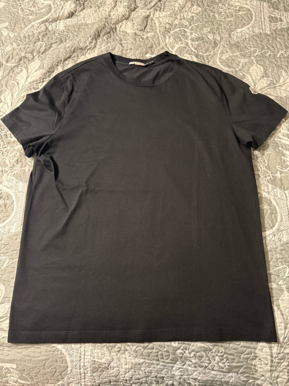 Moncler Men's Black Short Sleeve Crewneck Tee